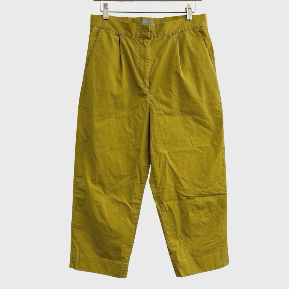 Women's Chartreuse Cropped Pants